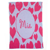 Thumbnail for Personalized Heavenly Hearts Stroller Blanket (Many Colors Available)
