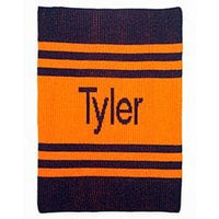 Thumbnail for Personalized Pin Stripes Stroller Blanket (Many Colors Available)