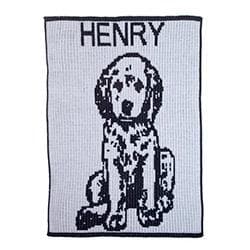 Personalized Puppy Dog Stroller Blanket (Many Colors Available)