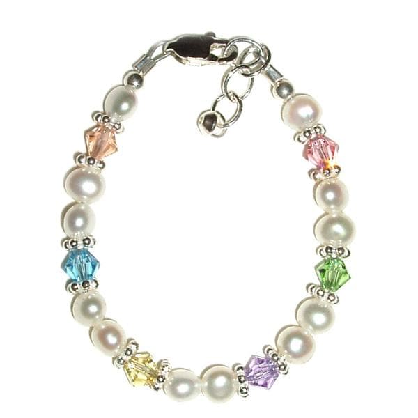 Pastels and Pearls Baby Bracelet