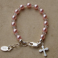 Thumbnail for Bella Pink Pearl Baby Bracelet
