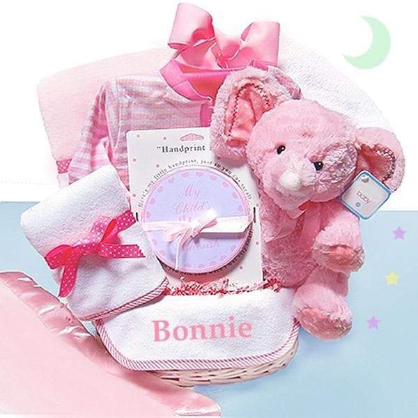Minky Dots Personalized Gift Basket (Multiple Colors Available)