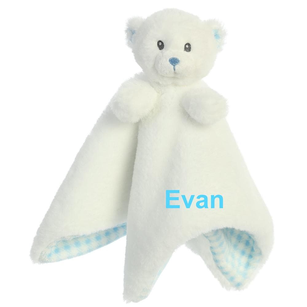 Blue Baby Bear Lovey Security Blanket (Personalization Available)