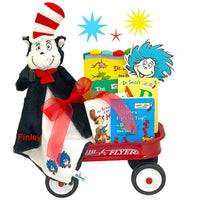 Thumbnail for Dr. Seuss Mini Radio Flyer Wagon Gift Basket (Personalization Available)
