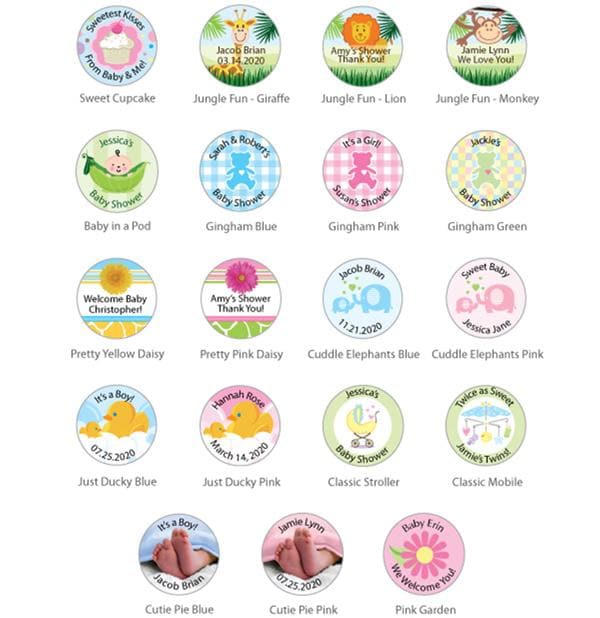 Personalized Baby Shower Golf Ball Favors (Many Designs Available)