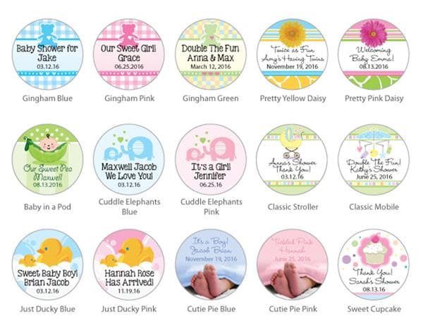 Personalized Baby Shower Gummy Bear Favors (Many Designs Available)