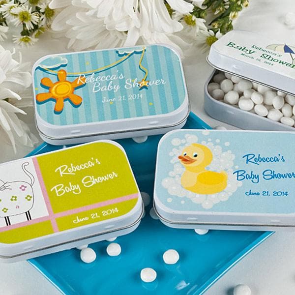 Baby Shower Personalized Mint Tins - Large