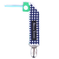 Thumbnail for Navy Gingham Pacifier Clip