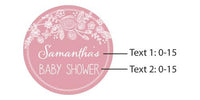 Thumbnail for Personalized Rustic Baby Silver Round Candy Tin (Set of 12)