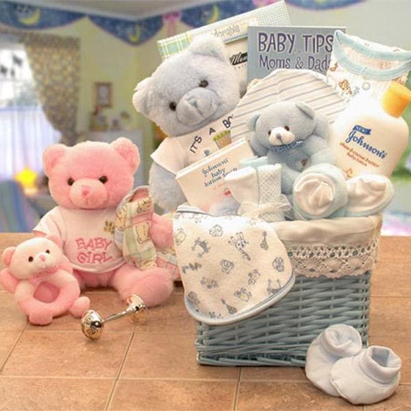 Sweet Baby of Mine Baby Gift Basket (Pink)