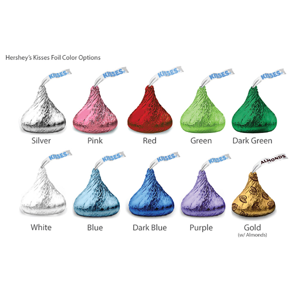 Personalized Baby Colored Foil Hershey’s Kisses (Many Designs Available)