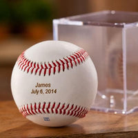 Thumbnail for Classic Rawlings Personalized Leather Baseball and Acrylic Case