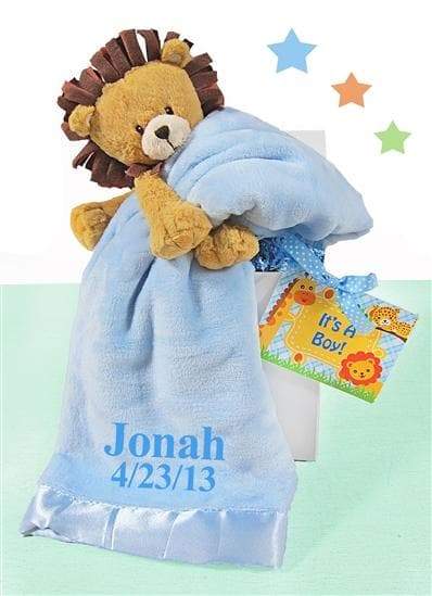 Personalized Little Lion Gift Box (Multiple Colors Available)