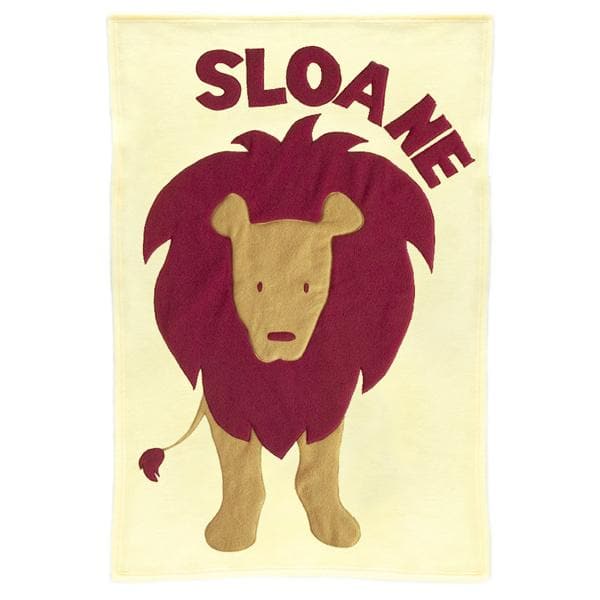 Personalized Lion Baby Blanket