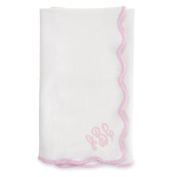 Thumbnail for Pink Seersucker Pointelle Blanket (Personalization Available)
