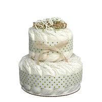 Thumbnail for Mini Green 2 Tier Organic Diaper Cake