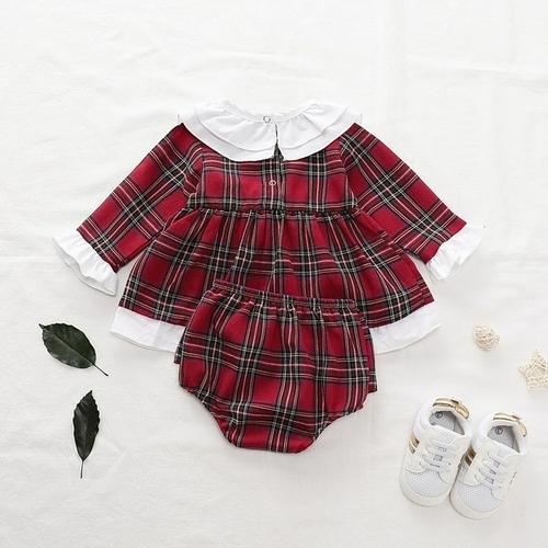 My First Holiday Red Plaid Dress