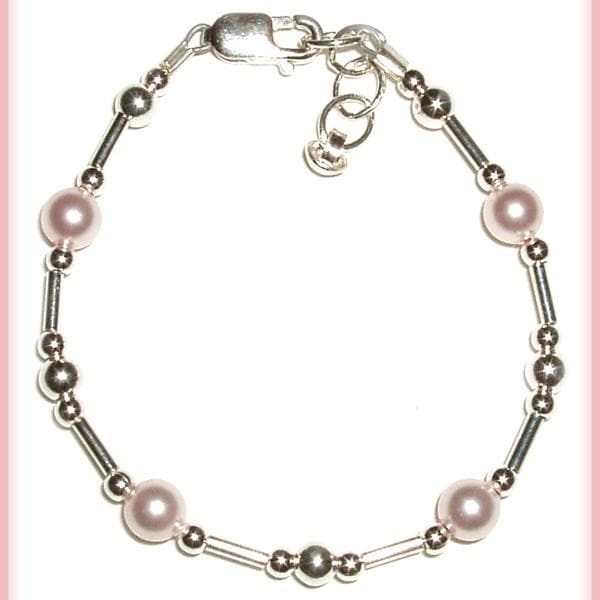 Pink Clouds and Silver Linings Baby Bracelet
