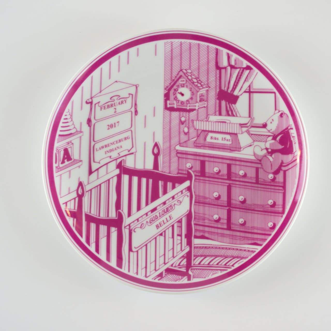 Personalized Birth Plate