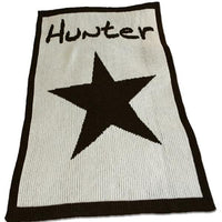 Thumbnail for Personalized Acrylic Stroller Blanket with Star and Name (Many Colors Available)