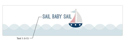 Personalized Nautical Baby Shower Water Bottle Labels