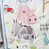 Thumbnail for Barnyard 4 Piece Crib Bedding Set