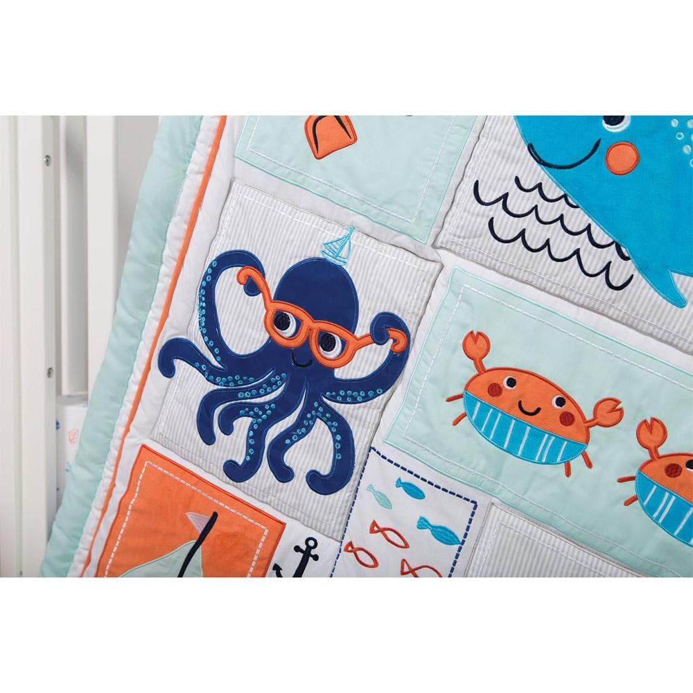 Ocean Pals 3 Piece Crib Bedding Set