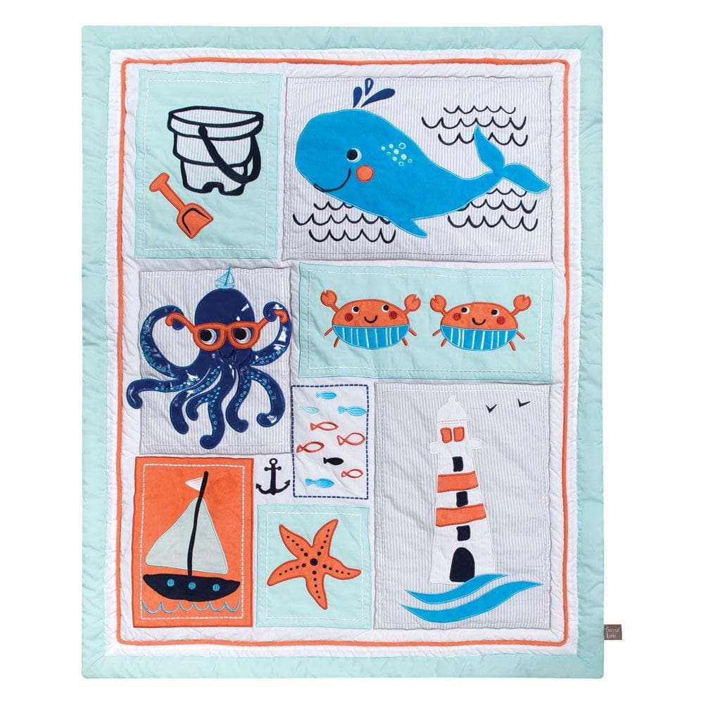 Ocean Pals 3 Piece Crib Bedding Set