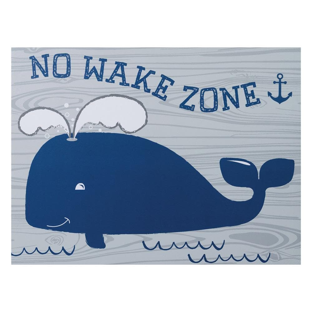 No Wake Zone Canvas Wall Art