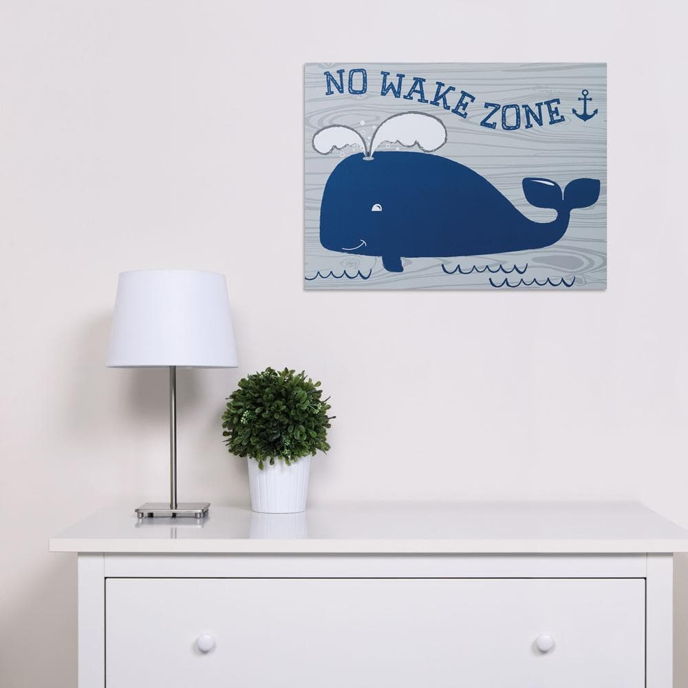 No Wake Zone Canvas Wall Art