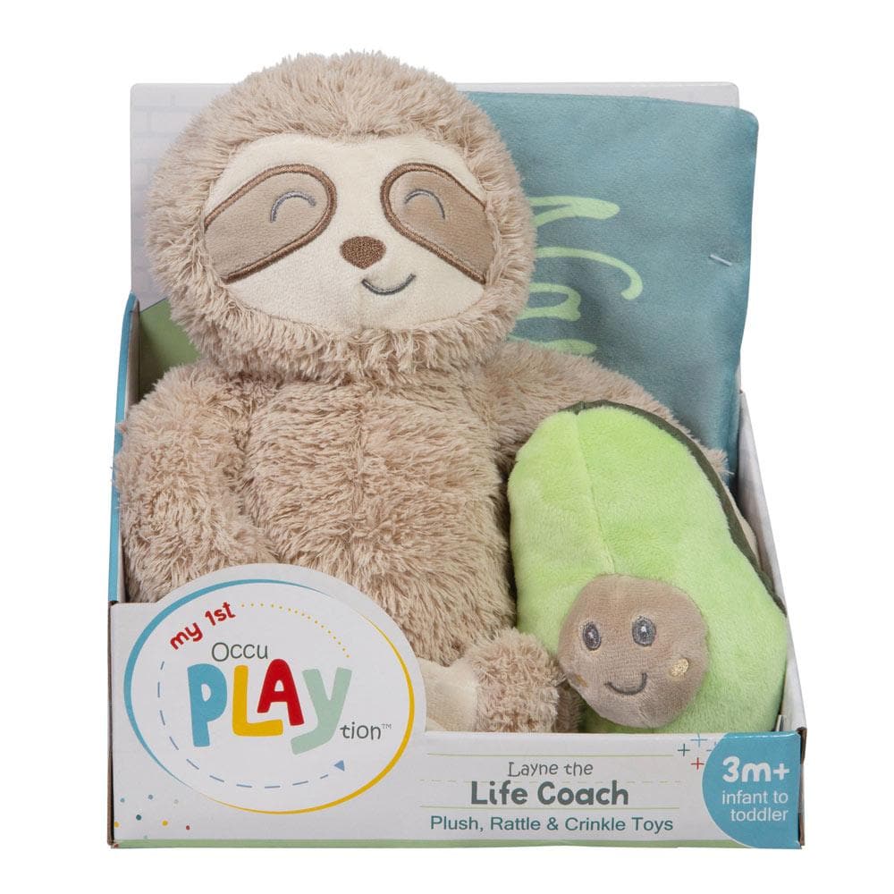 Sloth Life Coach 3-Piece OccuPLAYtion Baby Gift Set