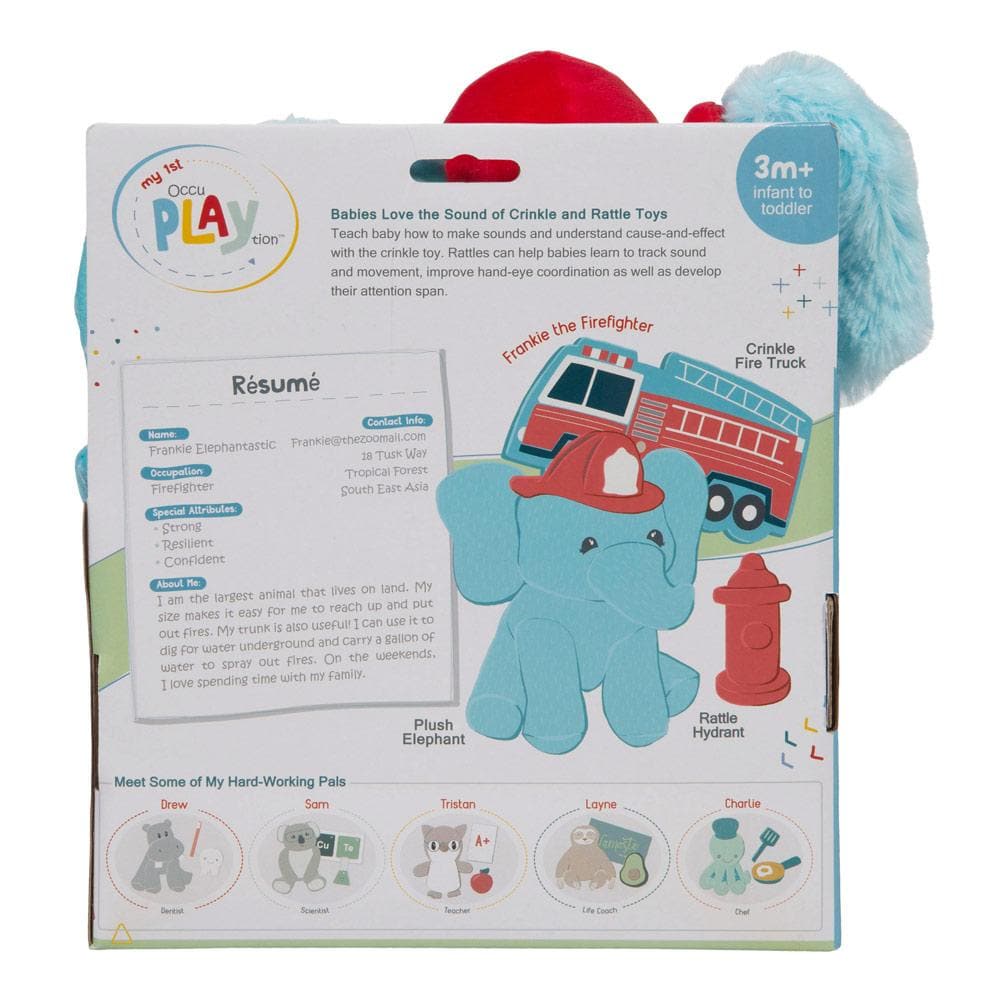 Elephant Firefighter 3-Piece OccuPLAYtion Baby Gift Set