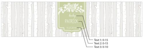 Personalized Rustic Baby Shower Water Bottle Labels
