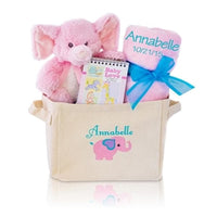 Thumbnail for Personalized Welcome Home Baby Girl Gift Tote