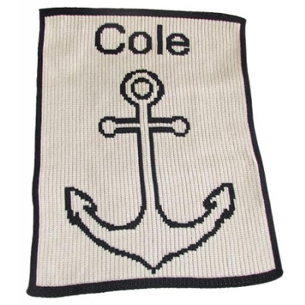 Personalized Anchor Stroller Blanket