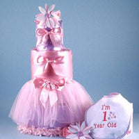 Thumbnail for Baby's First Birthday Tutu Diaper Cake