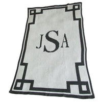 Thumbnail for Personalized Acrylic Stroller Blanket with Monogram and Scroll (Many Colors Available)