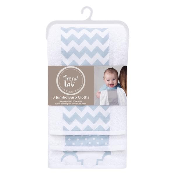 3 Pack Jumbo Burp Cloth Set (Multiple Colors Available)