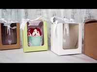 Kraft 15 oz. Glassware Gift Box with Ribbon (Set of 20)