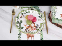 Woodland Baby 7 in. Premium Paper Plates (Set of 16)