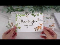 Woodland Baby Shower Invitation & Thank You Card Bundle (Set of 25)