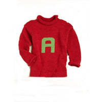Thumbnail for Personalized Solid Knitted Letter Sweater (Many Colors Available)