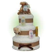 Thumbnail for Tan Sparky 3-Tier Diaper Cake