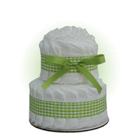 Thumbnail for Mini Green 2-Tier Diaper Cake