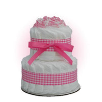 Thumbnail for Mini Pink 2-Tier Diaper Cake