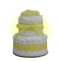 Thumbnail for Mini Yellow 2-Tier Diaper Cake