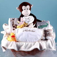 Thumbnail for Monkey & Pals Personalized Gift Basket