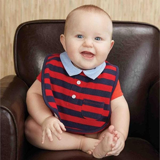 Striped Polo Bib