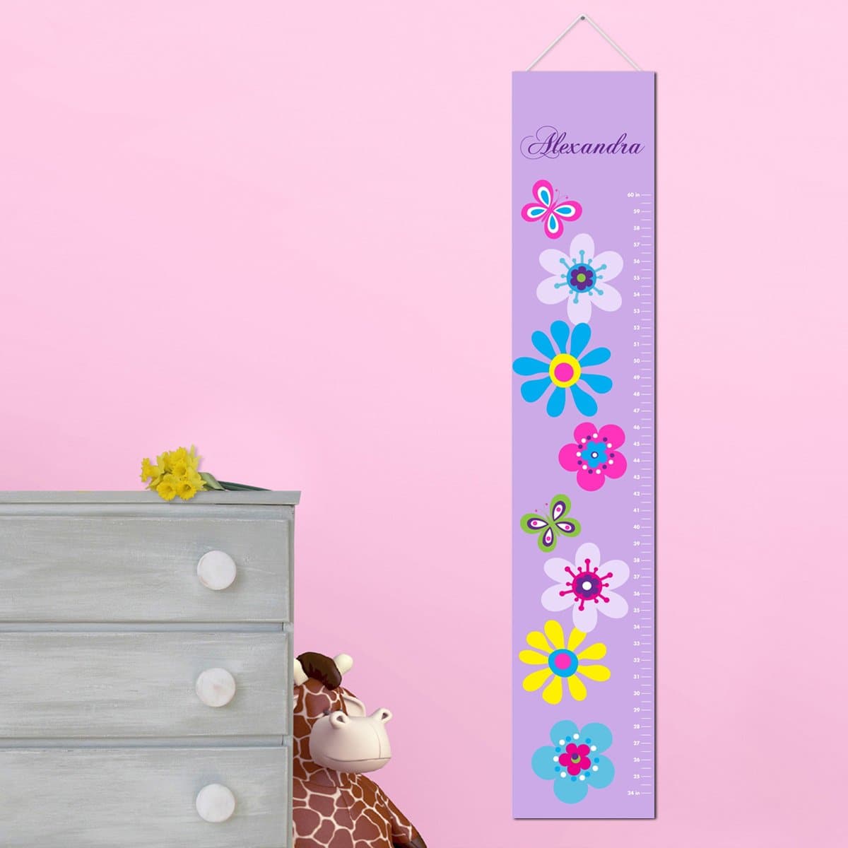 Personalized Girls Growth Charts (Many Designs Available)