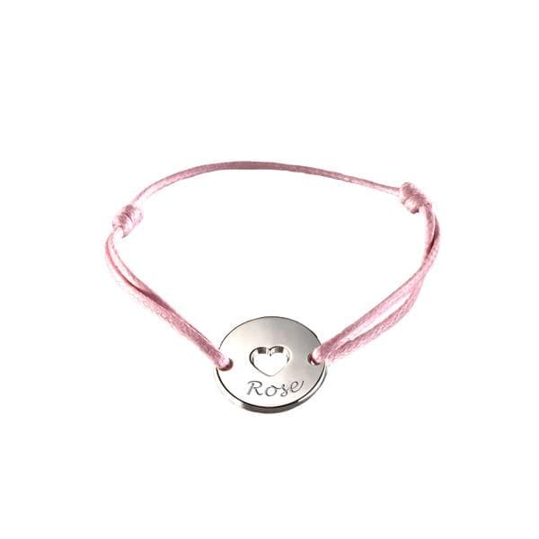 Personalized Silver Baby Heart Charm
